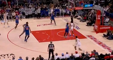 v体育-申京送出第10记助攻，谢泼德底角三分命中砍下20分